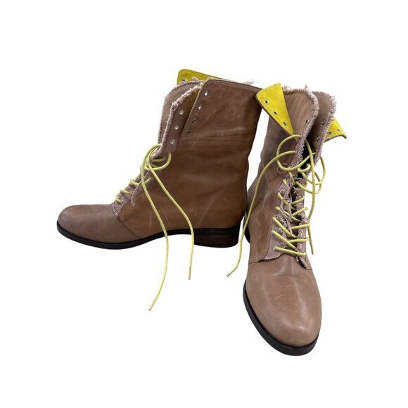 Cole Haan Tan Leather Lace-Up Ankle Boots 10B SKU 7174 - Picture 2 of 11